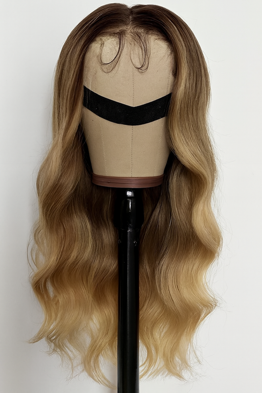 Zanele - 28-Inch Ombre Blond Human Blend