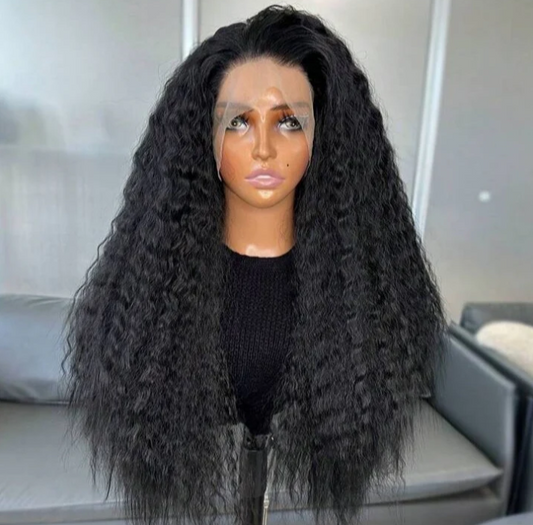 Long Wavy Water Wave Front Lace Wig – 13x4 with 150% Density