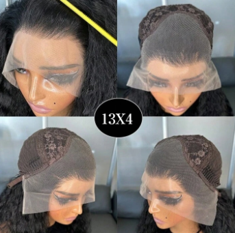 Long Wavy Water Wave Front Lace Wig – 13x4 with 150% Density