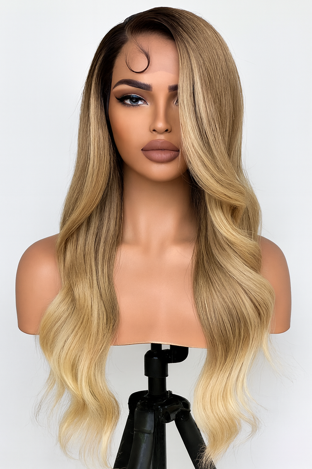 Zanele - 28-Inch Ombre Blond Human Blend