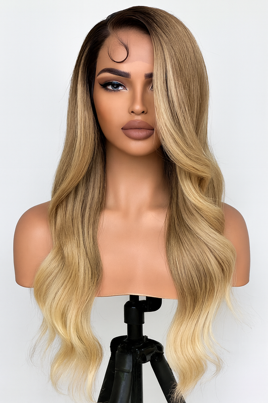 Zanele - 28-Inch Ombre Blond Human Blend