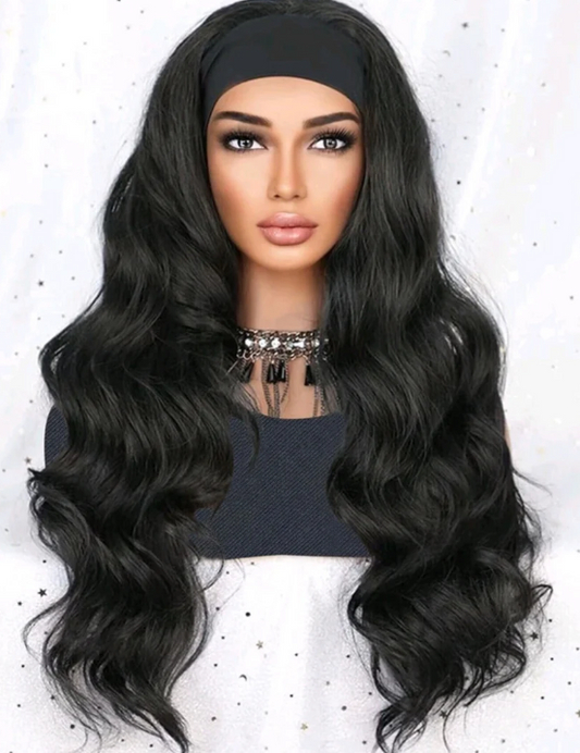 26 Inch Headband Wavy Wig