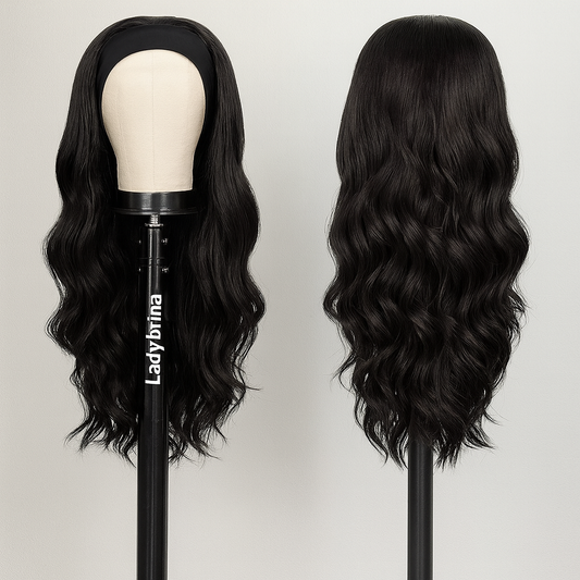 Lerato - 26-Inch Wavy Headband Wig - Virgin Human Blend Hair